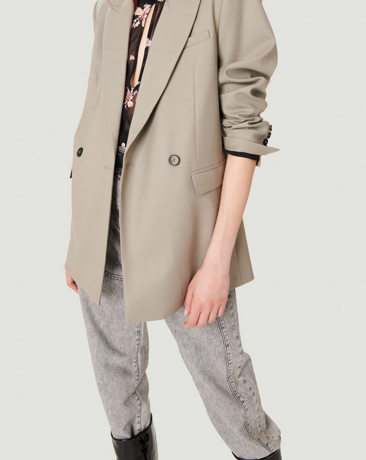 FLEMI OVERSIZED DOUBLE BREASTED BLAZER image number null